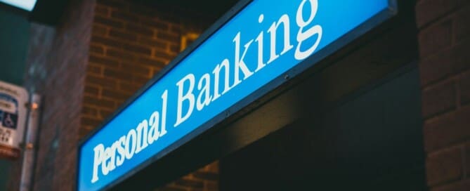 Image of a Personal Banking Sign