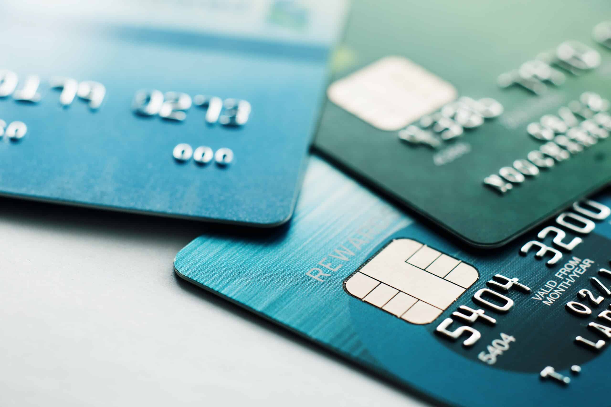 Image of four credit cards