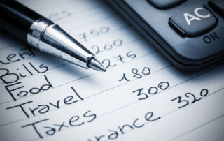 Household expenses concept.