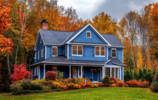 A traditional New England home.