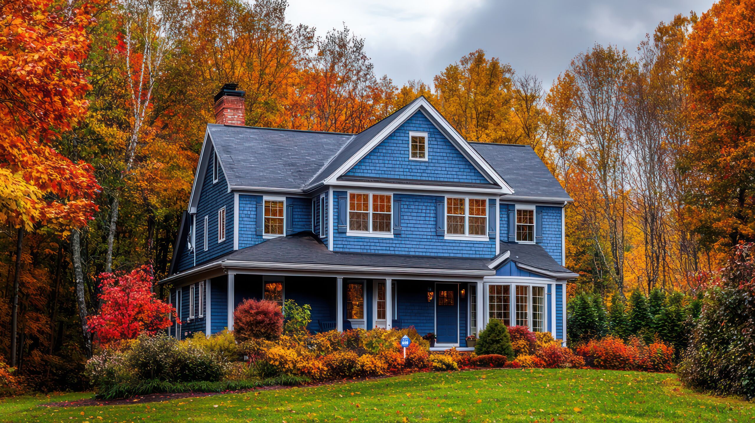 A traditional New England home.