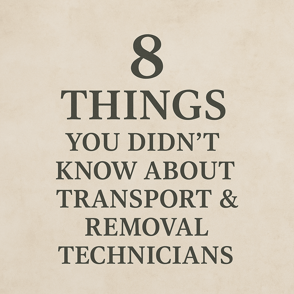 8 Things About Transport and Removal Technicians