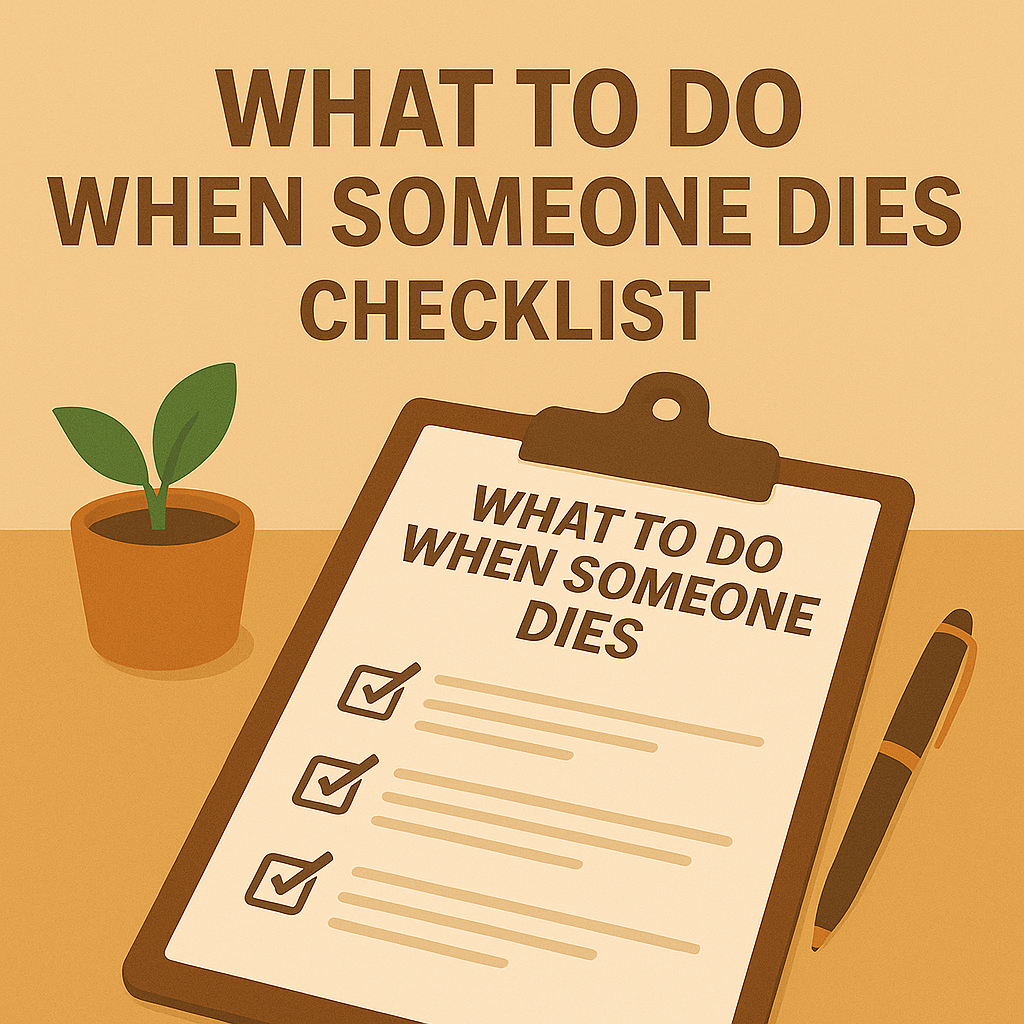 Checklist What To Do When Someone Dies