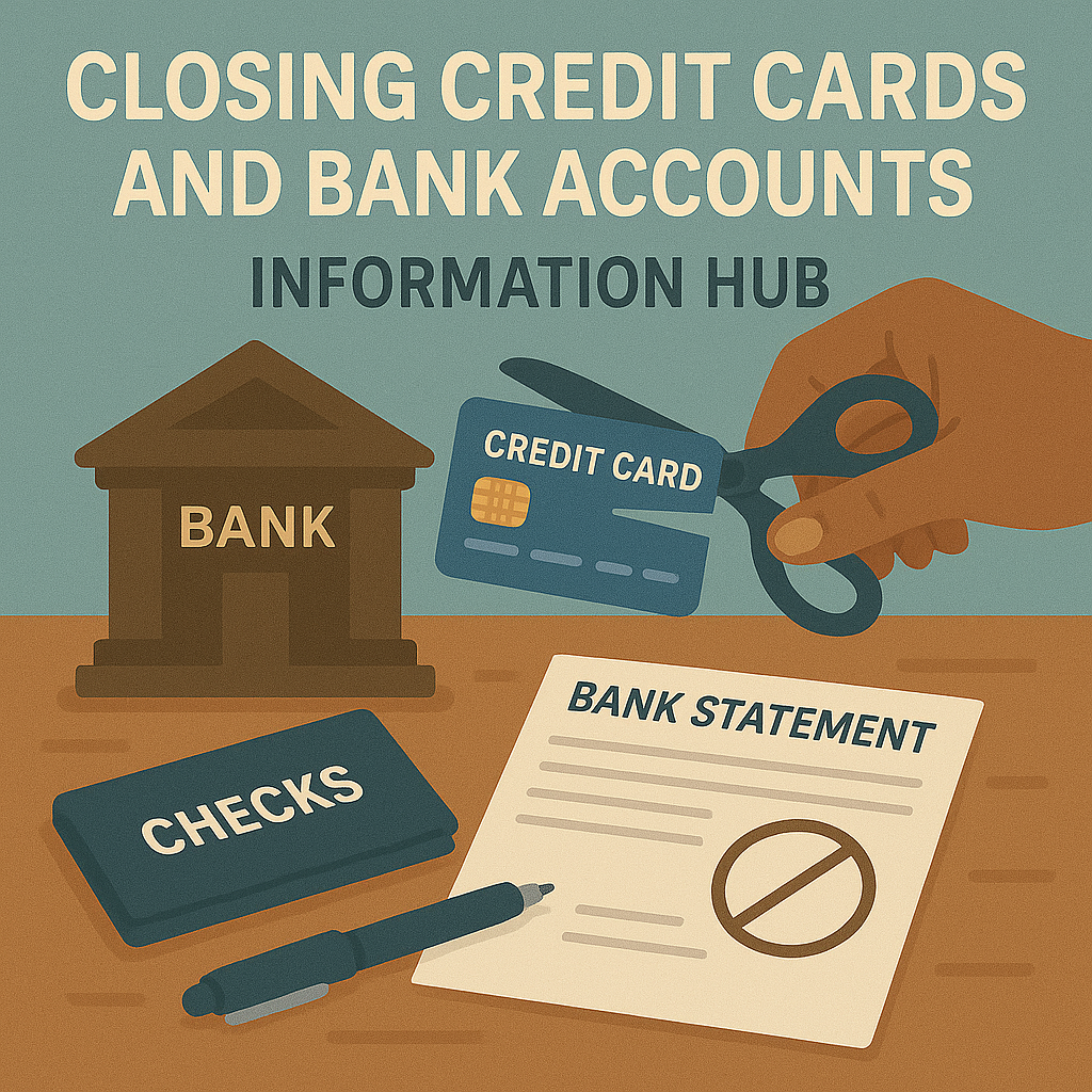 Closing Credit Cards and Bank Accounts Information Hub