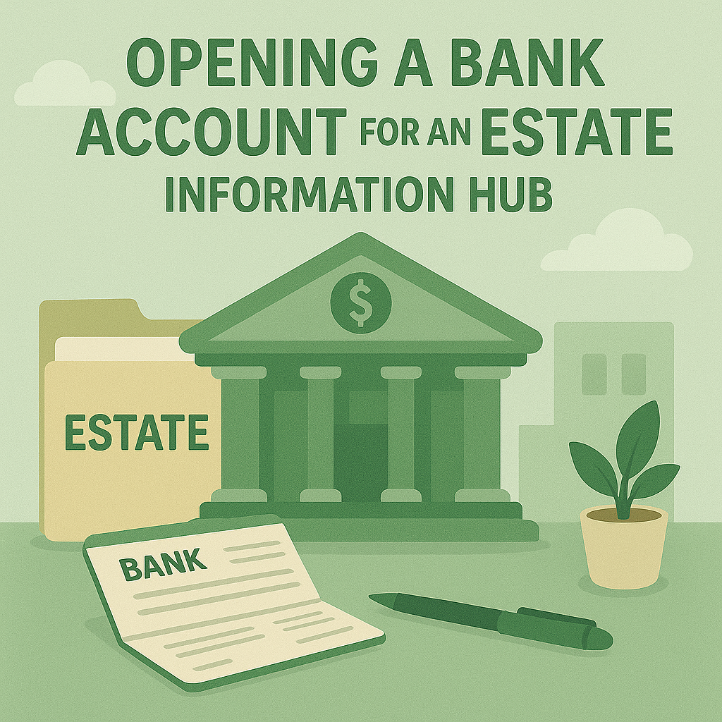 Opening a Bank Account for an Estate Information Hub