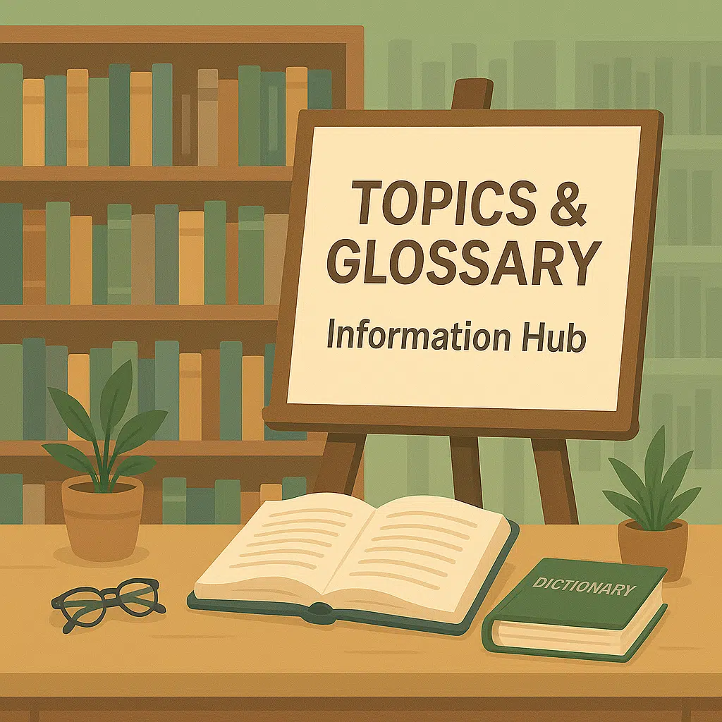 Topics and Glossary